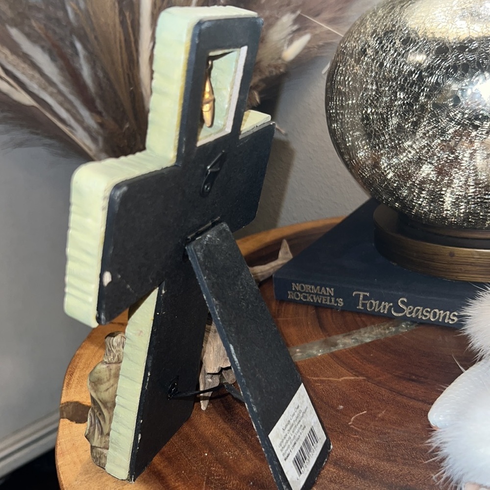 Christian cross decor with prayer home decoration wall hanging or shelf bookcase - Picture 12 of 14